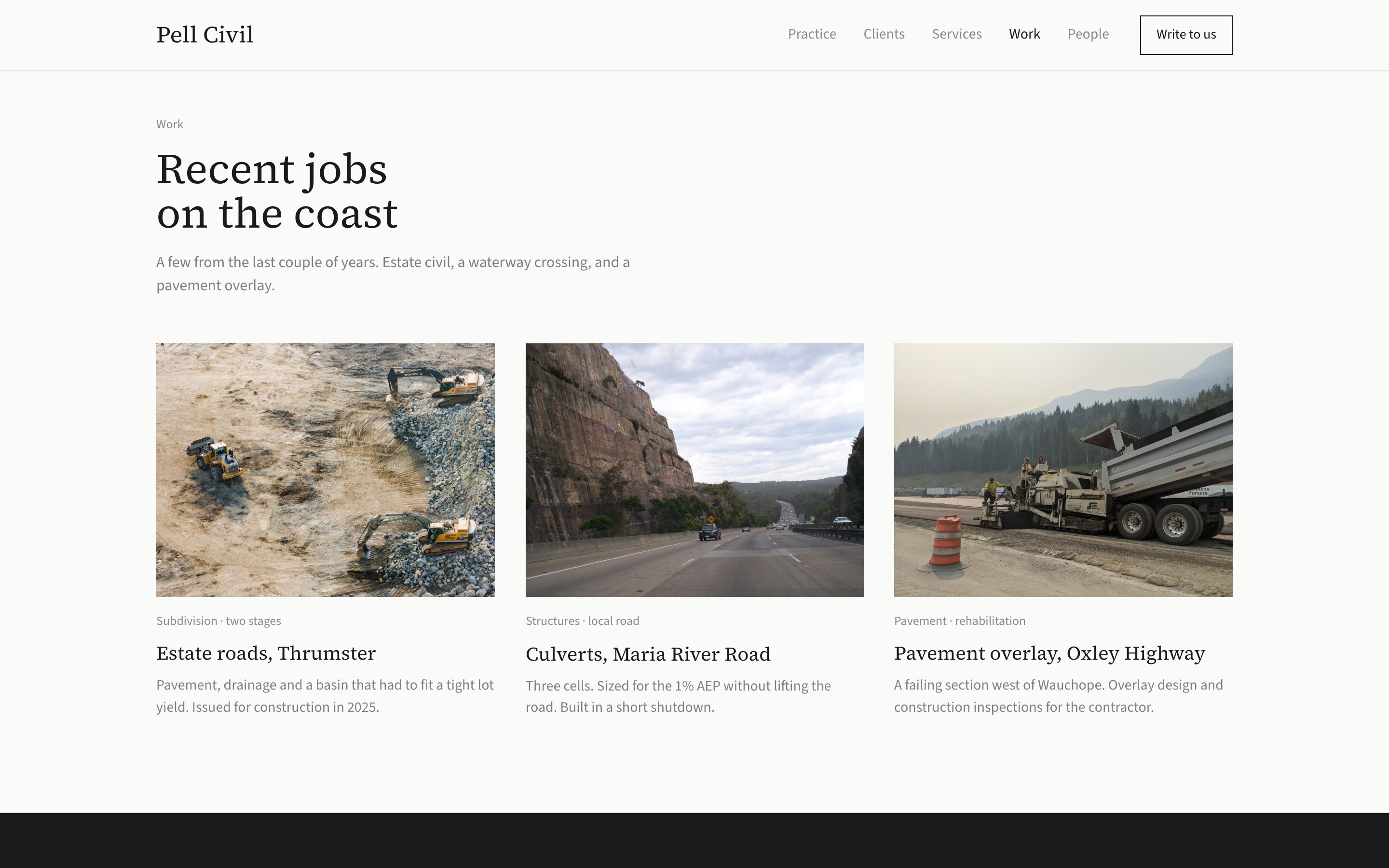 Recent jobs